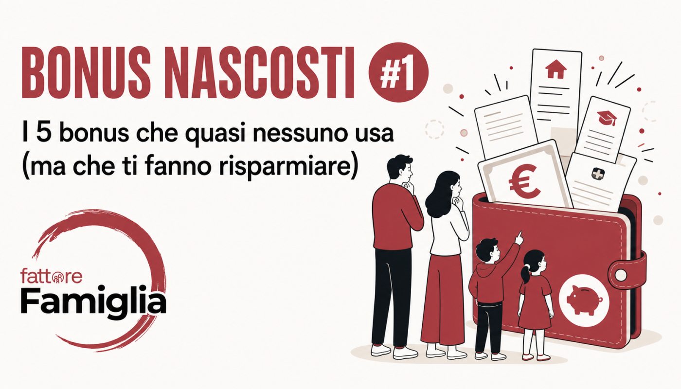 BONUS NASCOSTI – I 5 bonus che quasi nessuno usa (ma che ti fanno risparmiare)