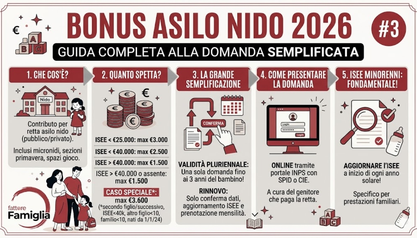 Bonus Asilo Nido 2026: guida completa alla domanda semplificata