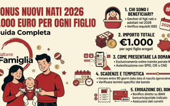 Bonus Nuovi Nati 2026: 1.000 euro per ogni figlio — guida completa