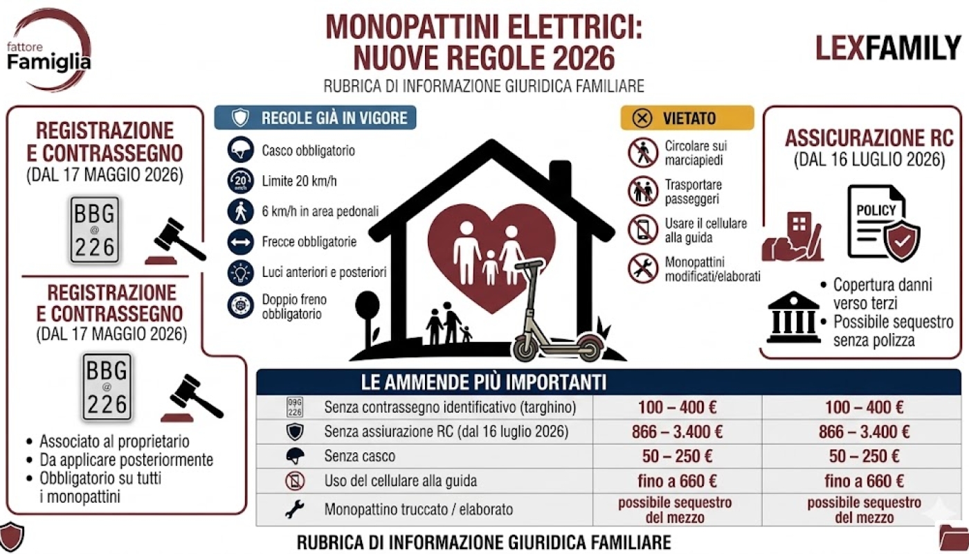 Monopattini Elettrici - Le Nuove Regole 2026