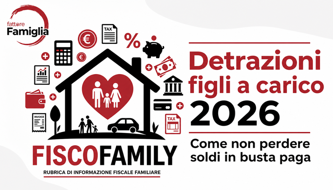 Detrazioni figli a carico 2026: come evitare errori e non perdere soldi