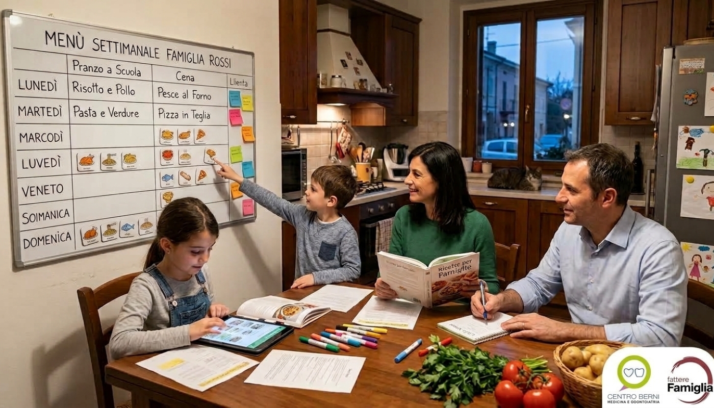 Cosa mangiamo stasera? Come organizzare il menù settimanale quando i bambini pranzano a scuola