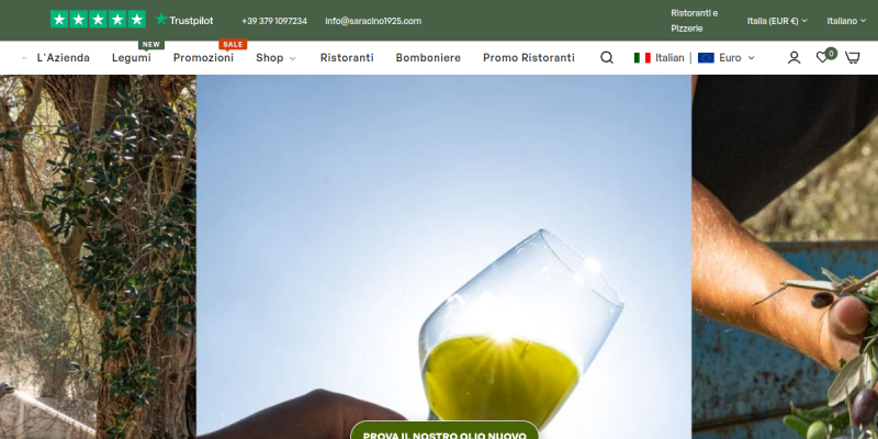 Screenshot sito